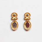 Vintage Givenchy Scarab Drop Earrings