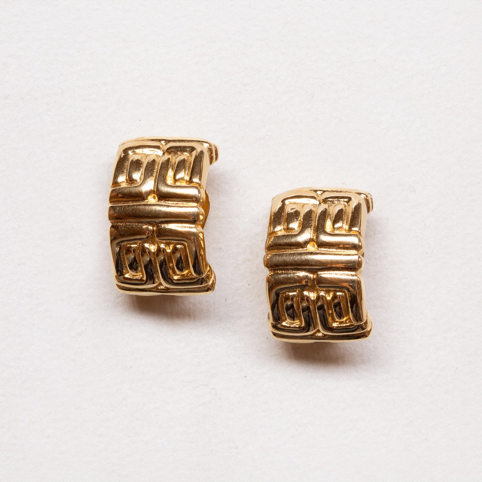 Vintage Givenchy Gold Tone Clip-on Earrings