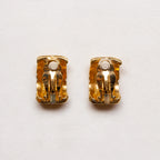 Vintage Givenchy Gold Tone Clip-on Earrings