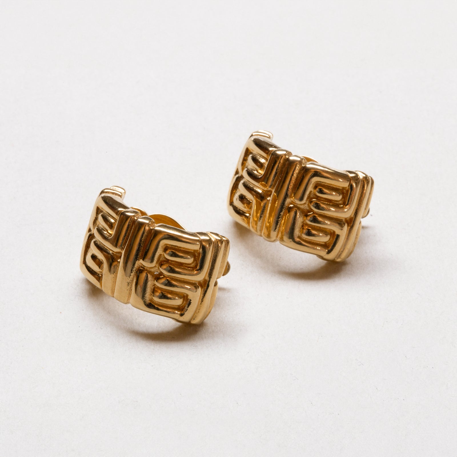 Vintage Givenchy Gold Tone Clip-on Earrings