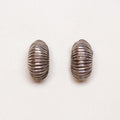 Vintage Tiffany & Co. Ribbed Silver Clip-on Earrings