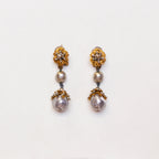 Vintage Pearl Drop Clip-On Earrings