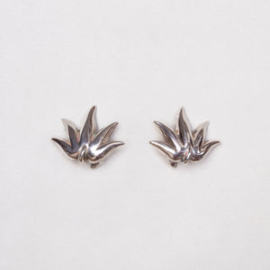 Vintage Tiffany & Co. Sterling Silver Leaf Clip-On Earrings
