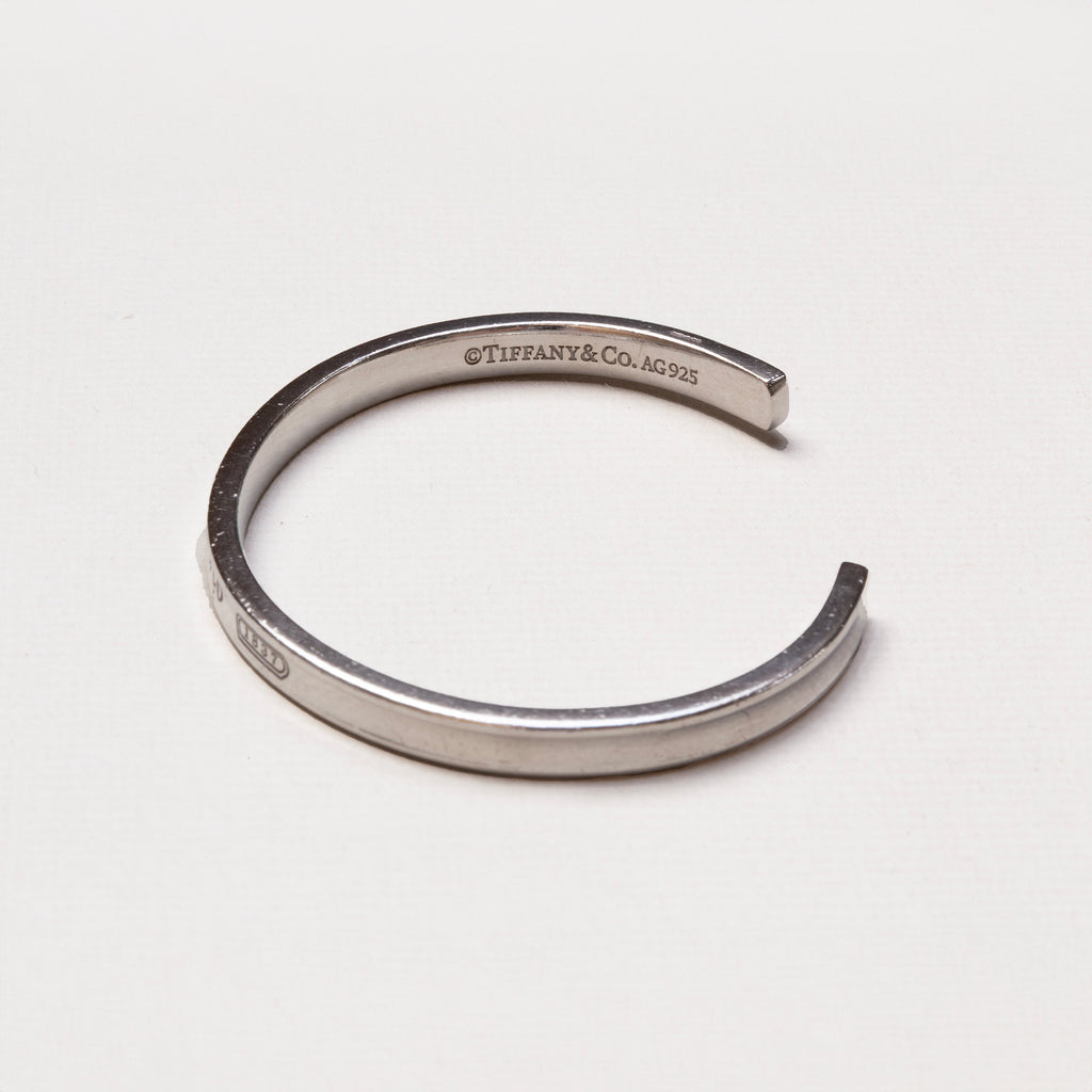Vintage Tiffany & Co Sterling Silver Open Cuff Bangle Bracelet