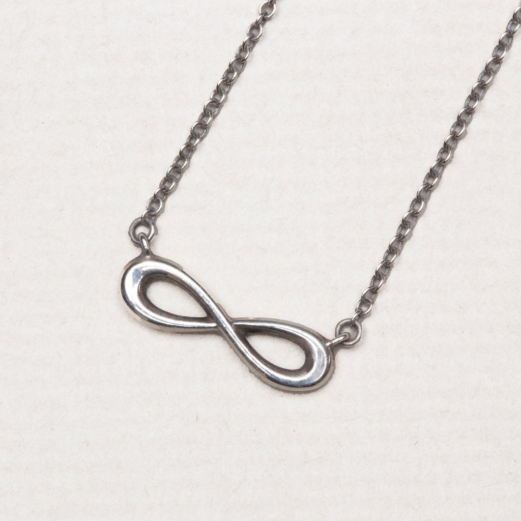Vintage Tiffany Silver Infinity Earrings and Necklace
