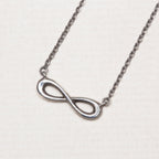 Vintage Tiffany Silver Infinity Earrings and Necklace