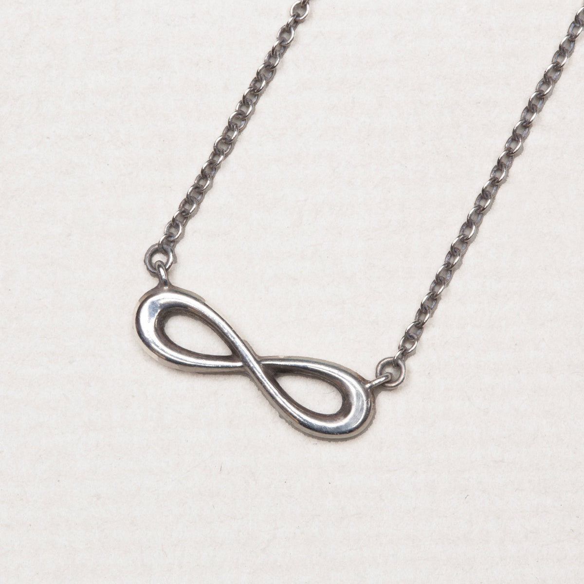 Vintage Tiffany Silver Infinity Earrings and Necklace