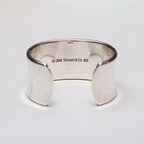Vintage Tiffany & Co 1837 Wide Sterling Silver Bangle Bracelet