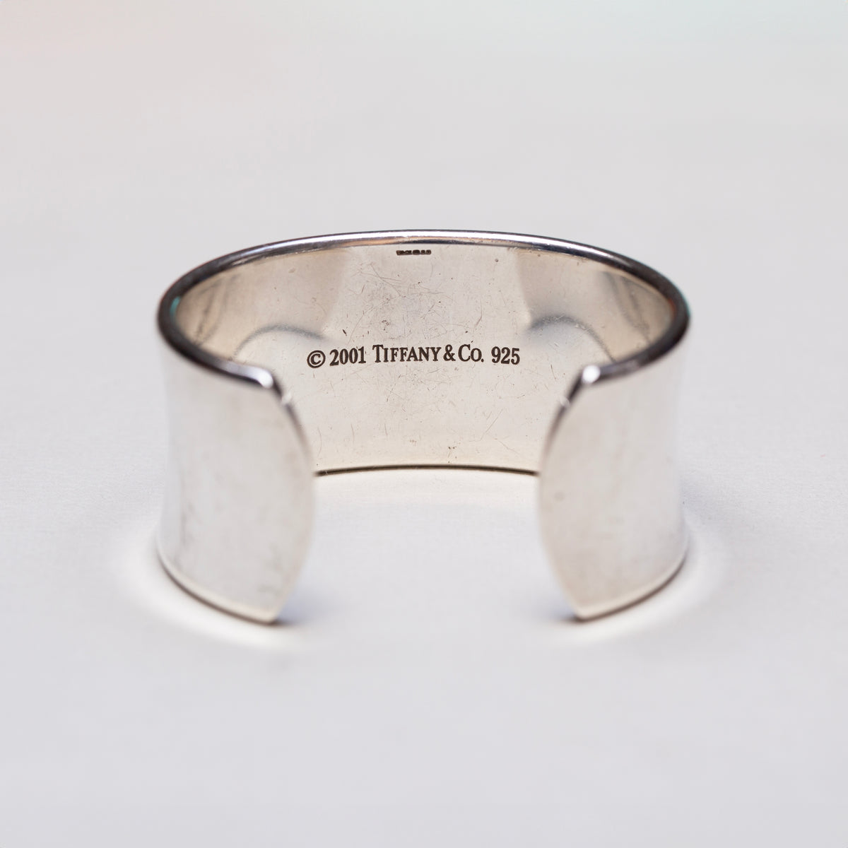 Vintage Tiffany & Co 1837 Wide Sterling Silver Bangle Bracelet