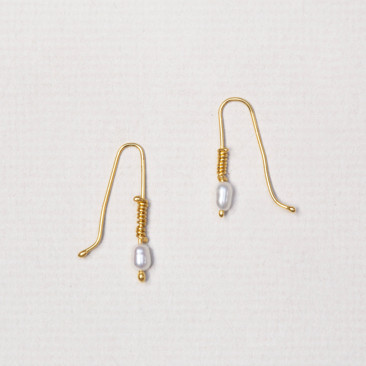 Jake Matluck 22ct Gold Pearl Drop Earrings