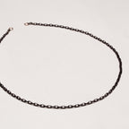 Vintage Maria Aaron Biker Chain Necklace in Blackened Silver & 14k Gold