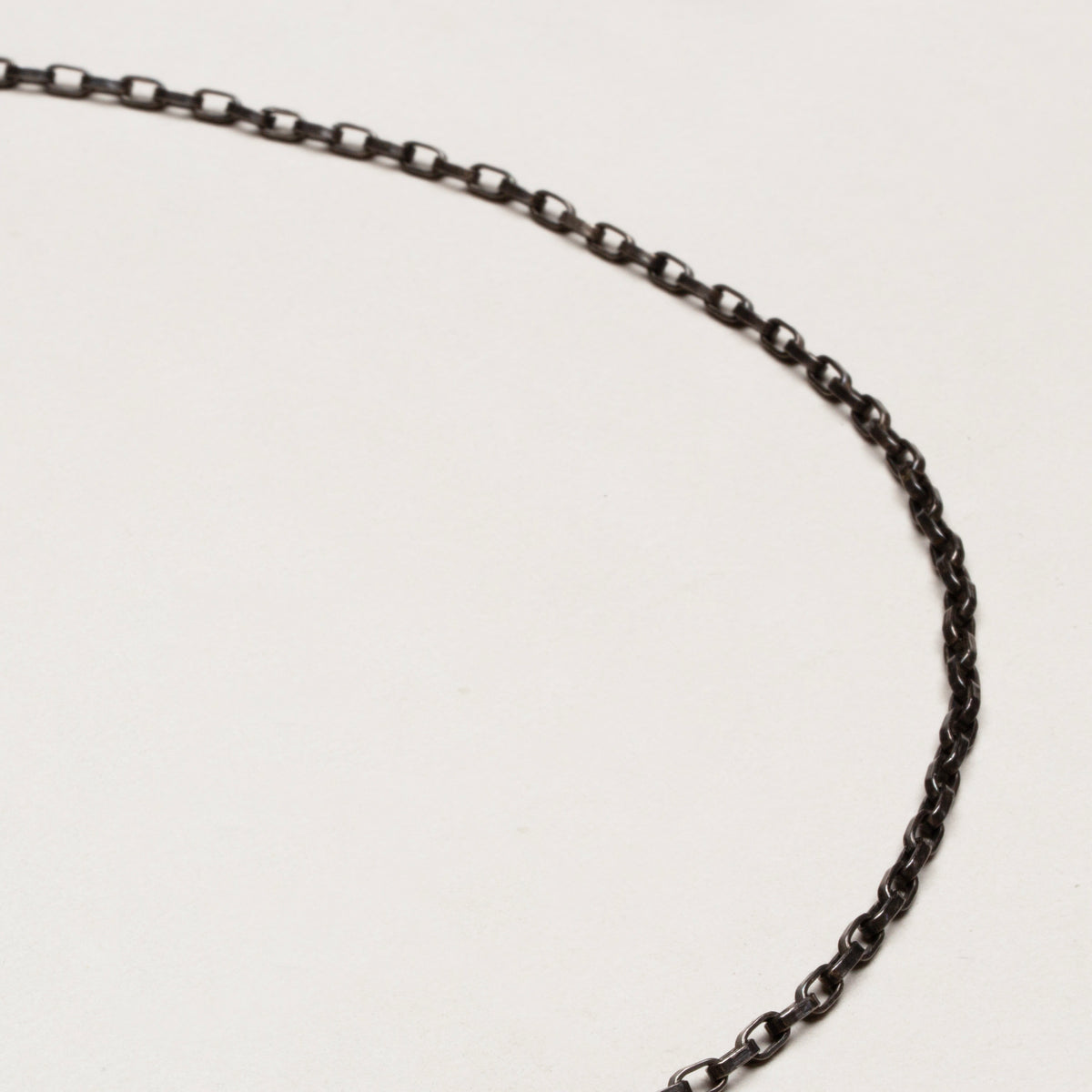 Vintage Maria Aaron Biker Chain Necklace in Blackened Silver & 14k Gold