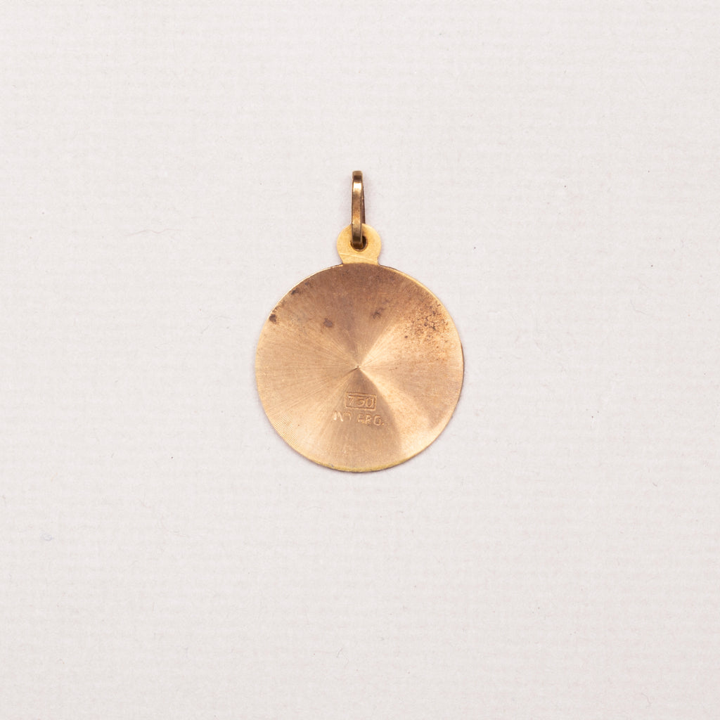 Vintage 18ct Gold Madonna Pendant Charm