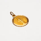 Vintage 18ct Gold Madonna Pendant Charm