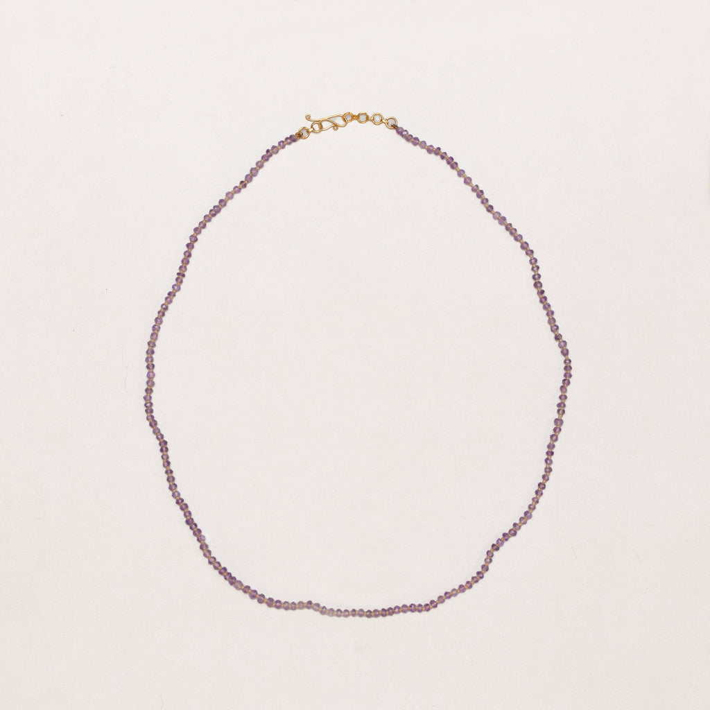 Vintage Lena Skadegard Amethyst Beaded Necklace