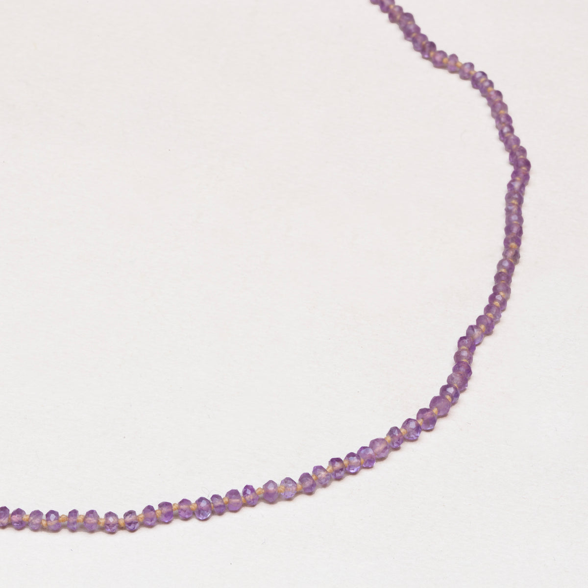 Vintage Lena Skadegard Amethyst Beaded Necklace