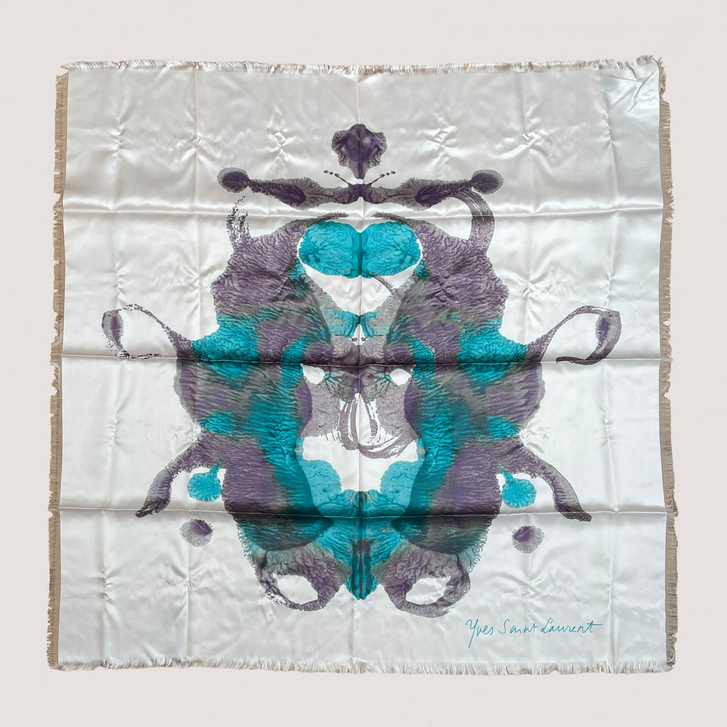 Vintage Yves Saint Laurent Silk Scarf