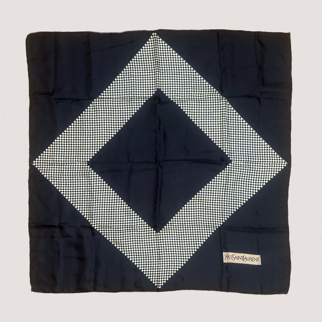 Vintage Yves Saint Laurent Silk Scarf
