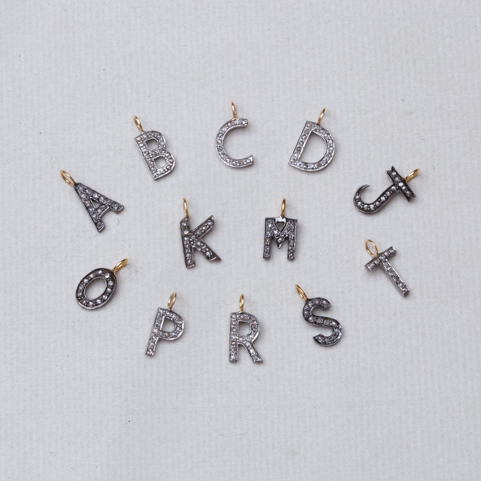 Diamond Letter Pendants #2