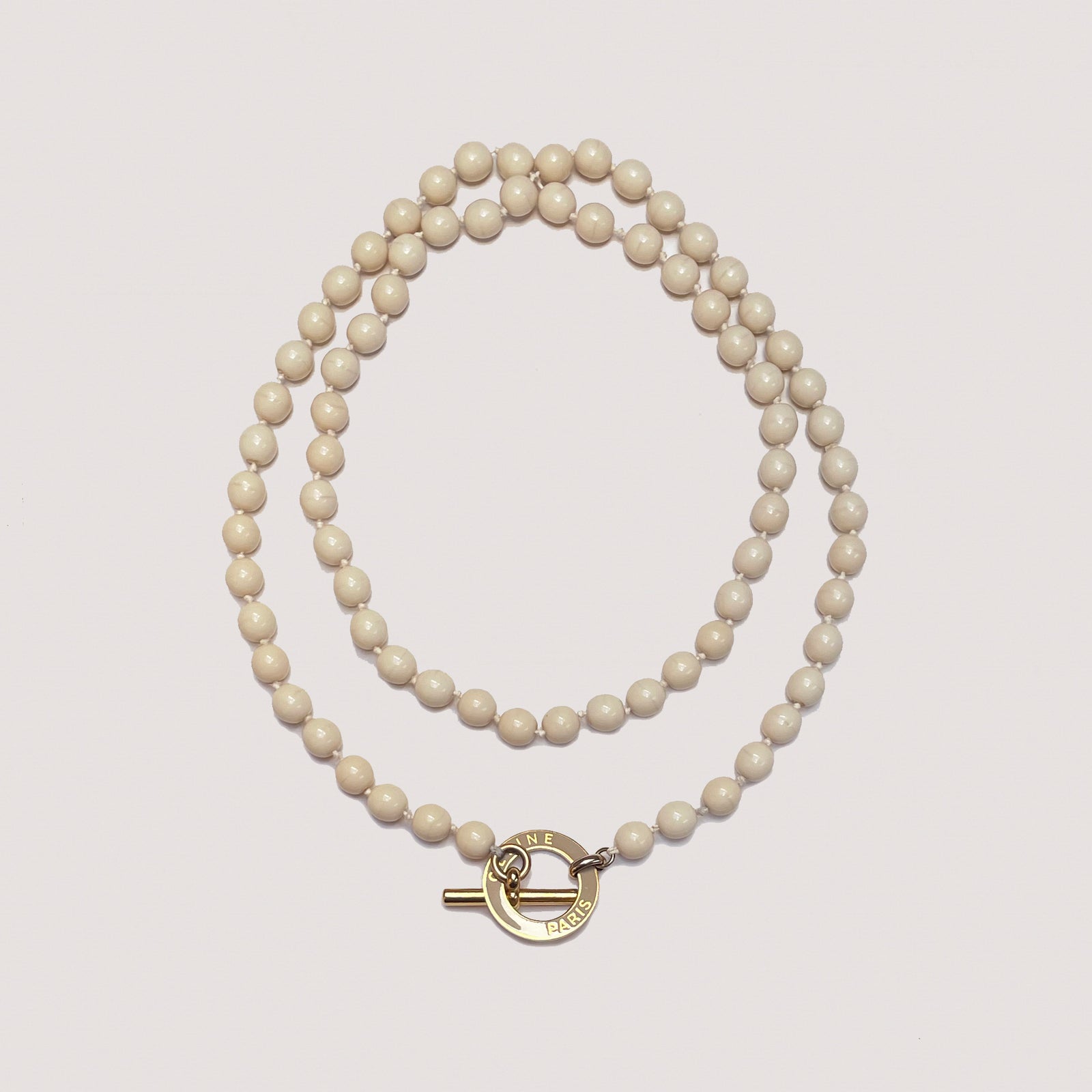 Vintage Celine Long Beads Necklace