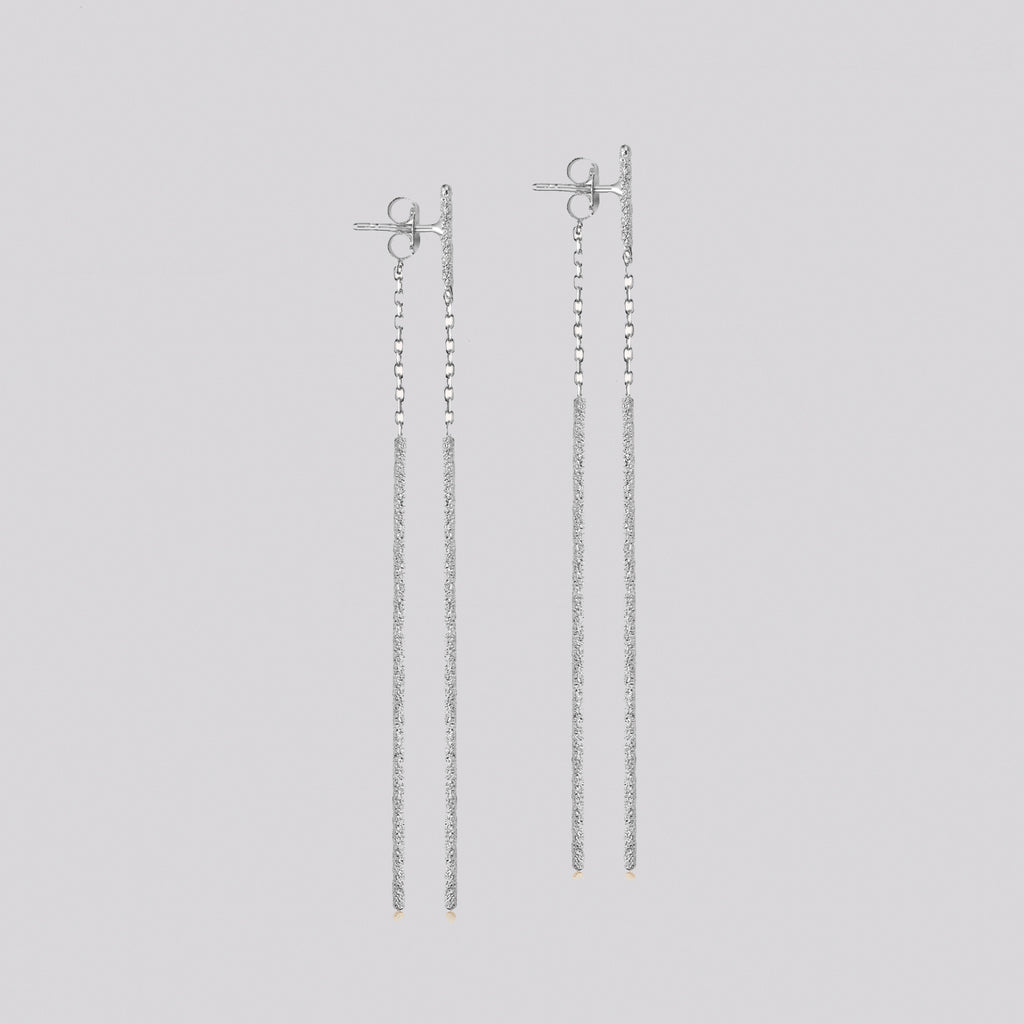 Florentine Finish Double Magic Wand Earrings