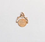 Vintage Spinning I Love You Charm Pendant