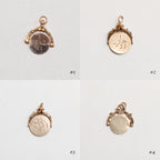Vintage Spinning I Love You Charm Pendant