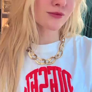 Vintage Givenchy Gold Link Chain Necklace