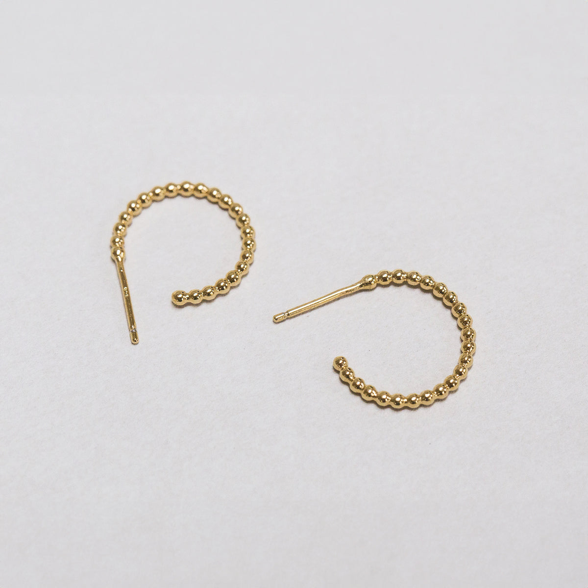 Beaded Small Hoops