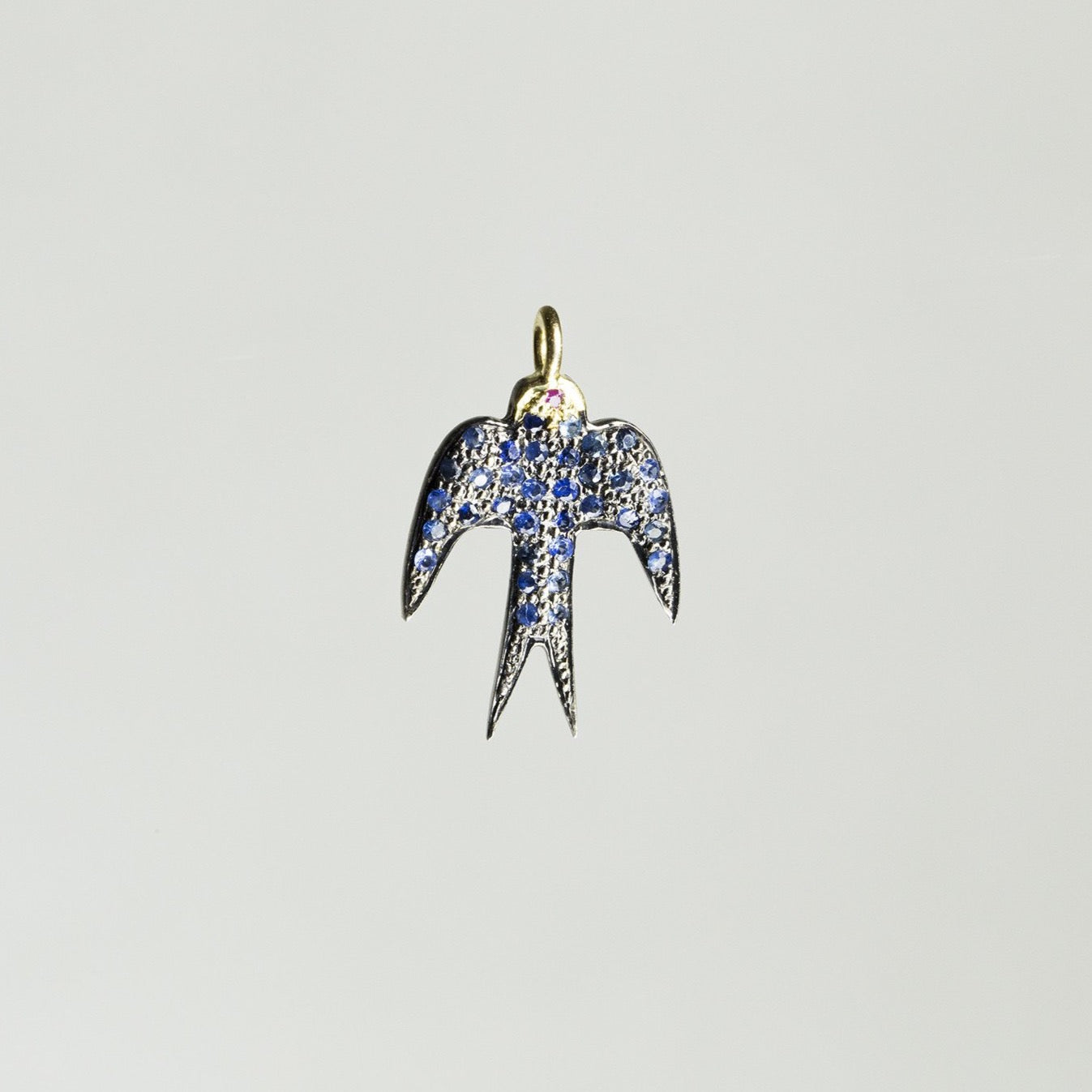 Sapphire Swallow Pendant