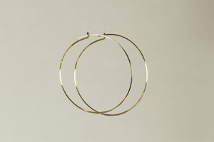 excellent large hoops made of square gold-filled wire