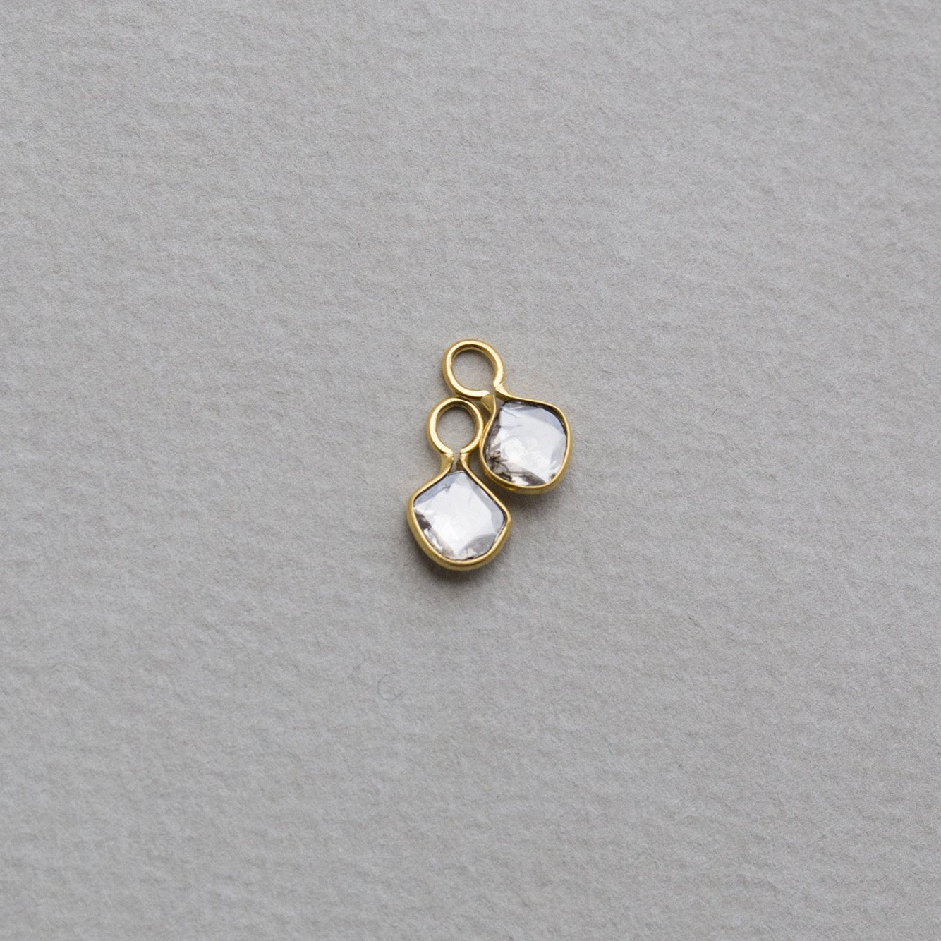 spectacular charm earrings - made especially for our plain hoops
