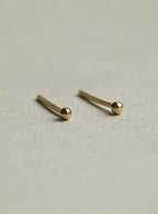 felt 18 Carat Blob Stud Earrings