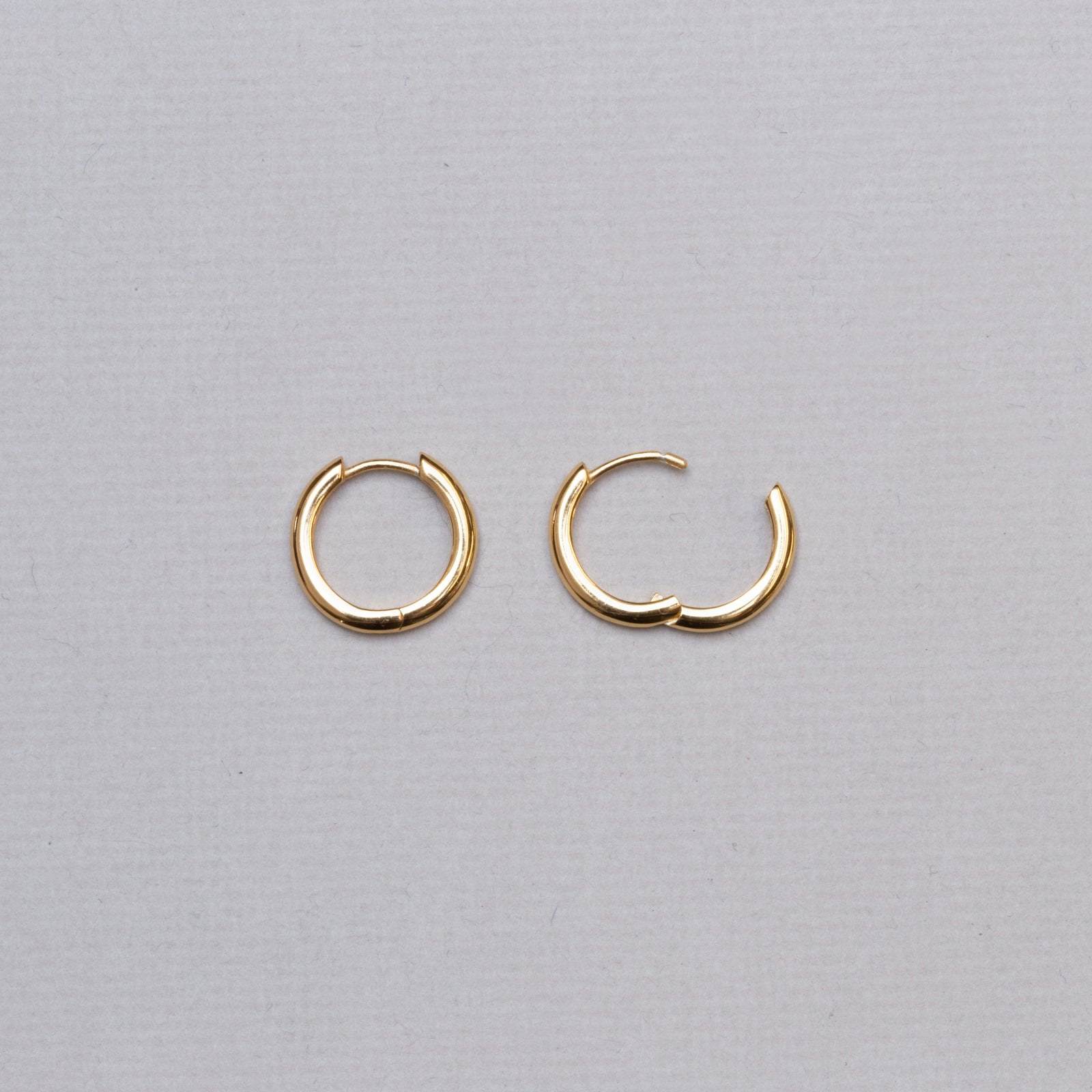 Gold-plated Huggie Hoop Earrings