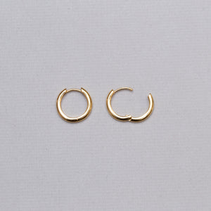 Gold-plated Huggie Hoop Earrings
