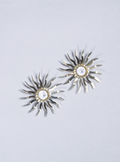 Gold Sun Clip-on Earrings