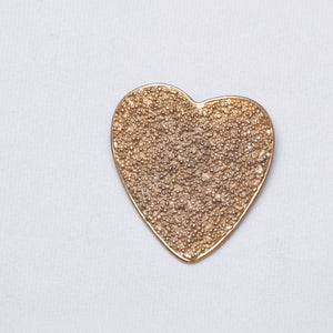 Vintage Gold Heart Brooch