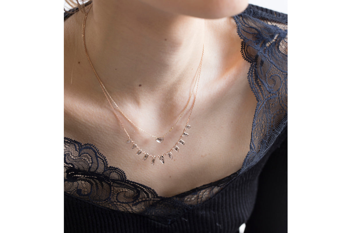 Sliced Diamond Universe Necklace