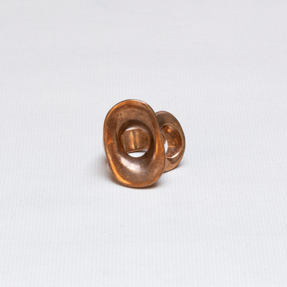 Sculptural Brass Ring & Bracelet
