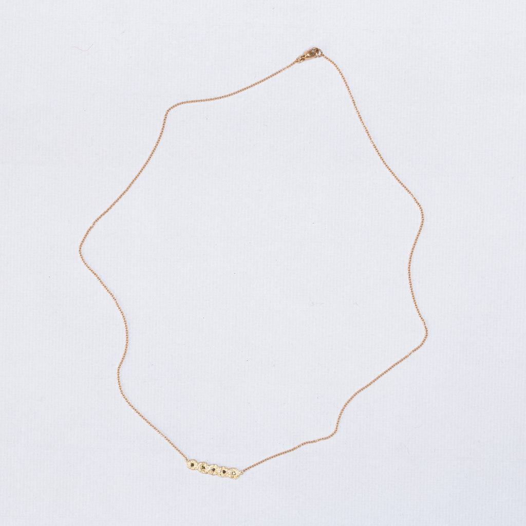 Shisha Line Necklace with Green Tourmaline