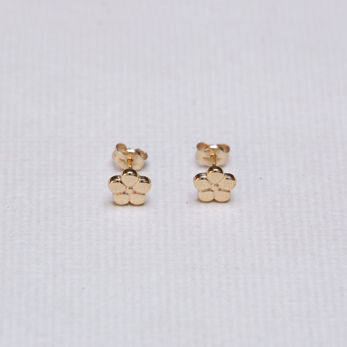 9ct Gold Cherry Blossom Flower Stud Earrings