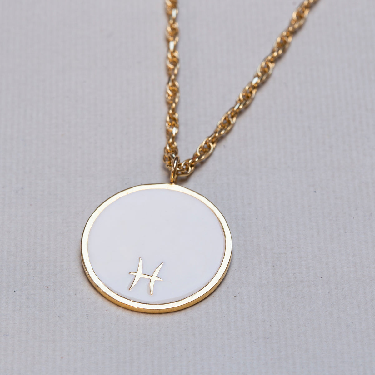 Astral Reversible Zodiac Necklace with Diamonds