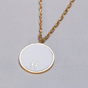 Astral Reversible Zodiac Necklace with Diamonds