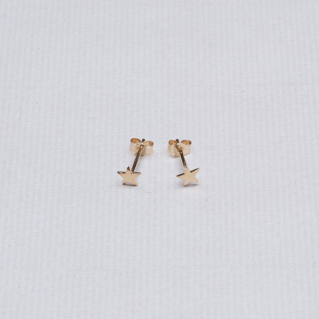 9ct Gold Mini Star Studs