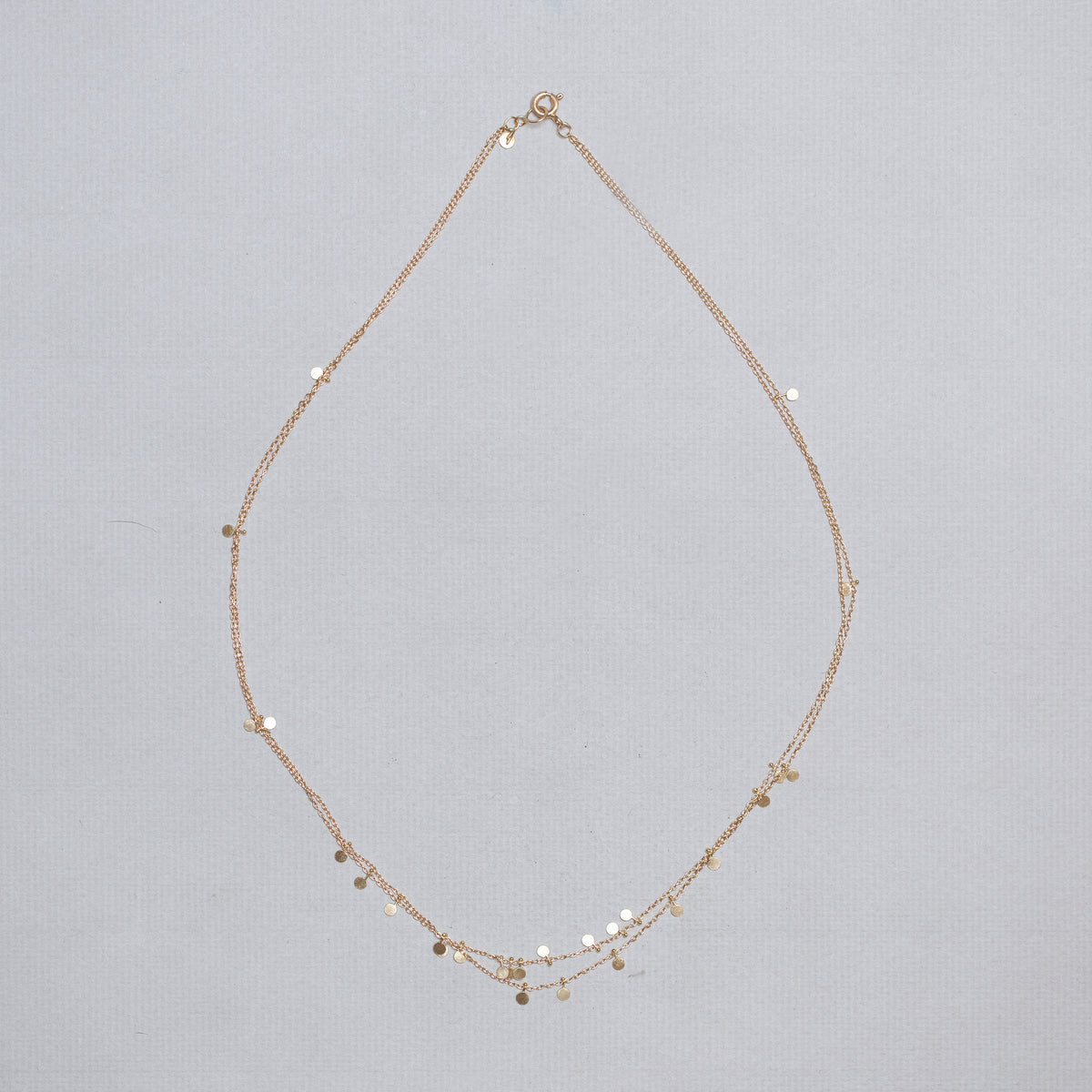Tiny Dots Double Chain Necklace