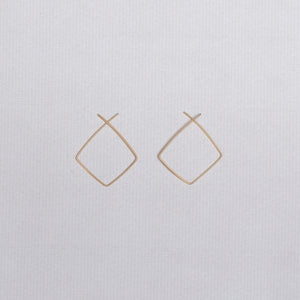 Gold Filled Square Earrings