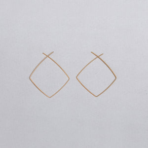 Gold Filled Square Earrings