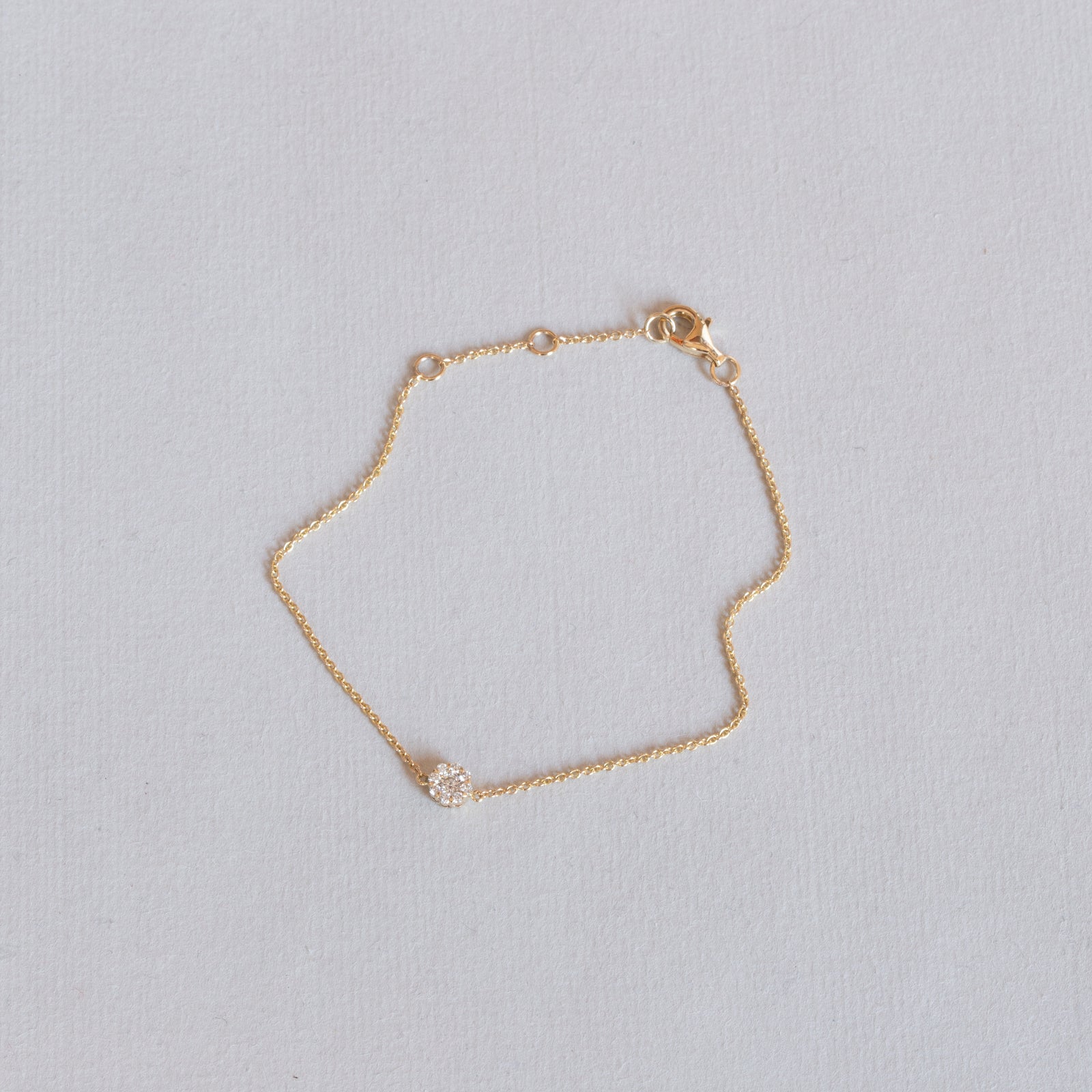 Blossom 14ct Gold Diamond Bracelet