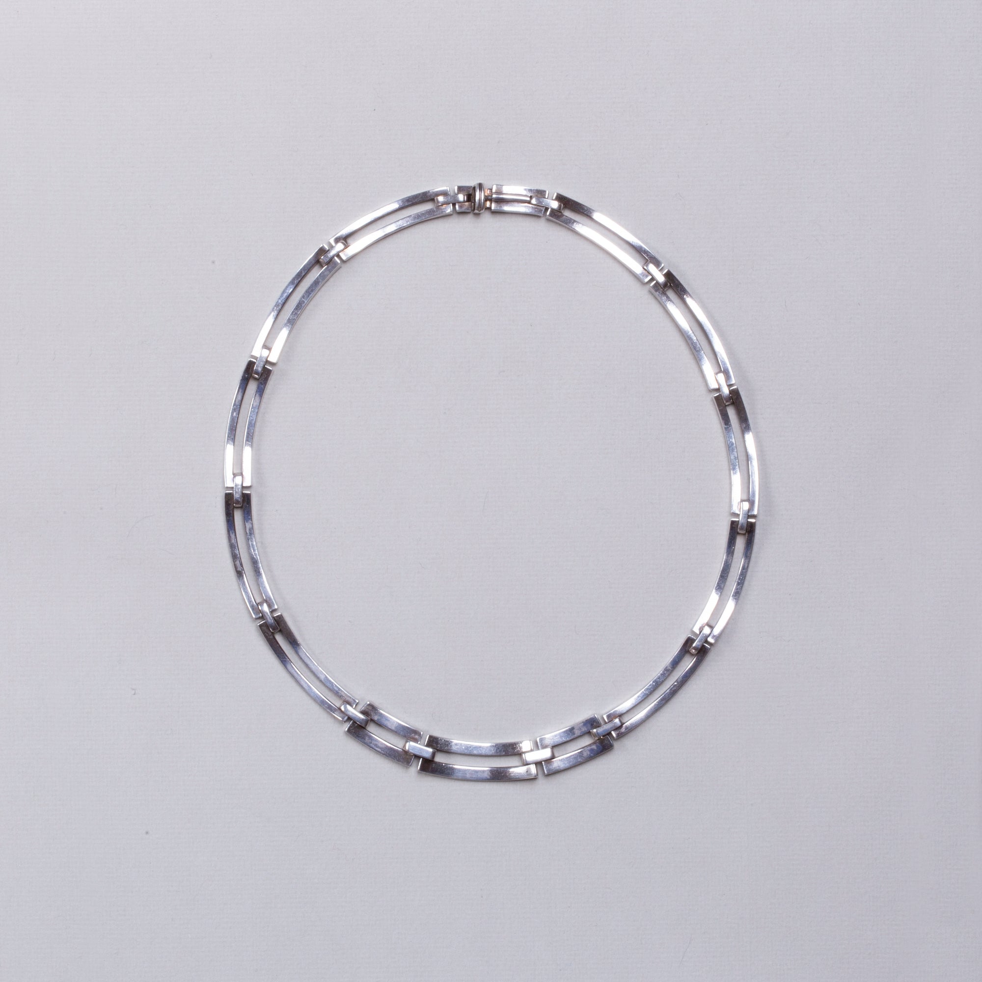 Vintage Sterling Silver Link Necklace