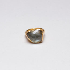 22ct Gold Ring with Aquamarine